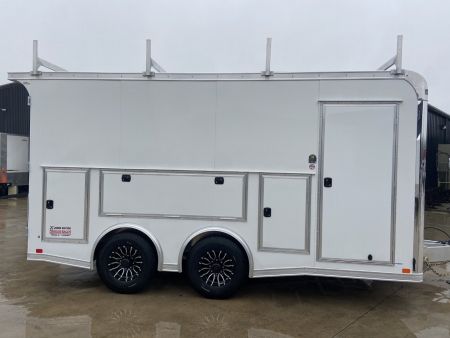 New United UAT 8.5x16 Contract/Tool Crib Aluminum Trailer