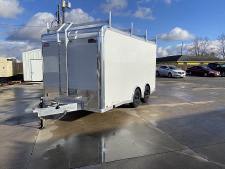 New United UAT 8.5x16 Contractor/Tool Crib Aluminum Trailer