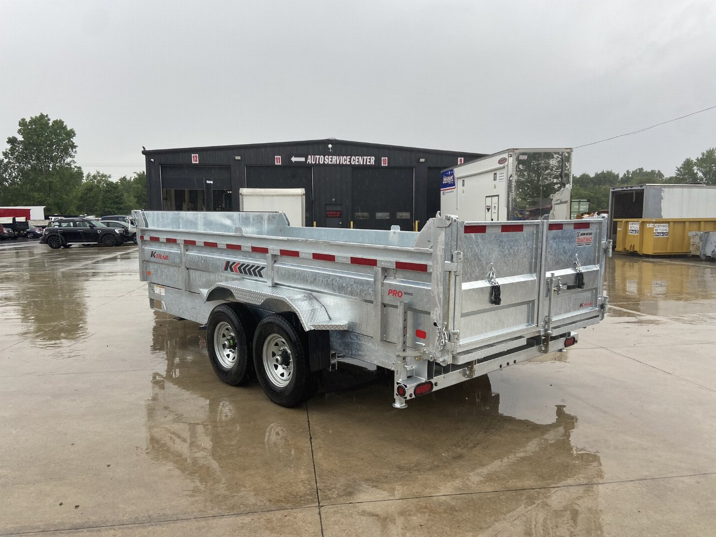 New K-Trail 82"x16' Galvanized Dump Trailer