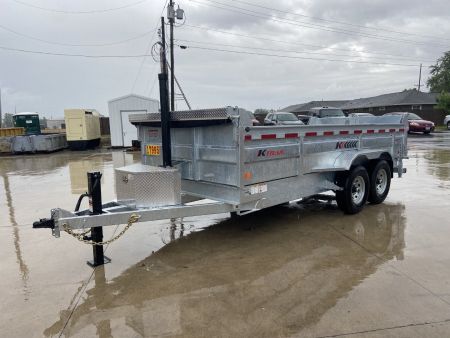 New K-Trail 82"x16' Galvanized Dump Trailer