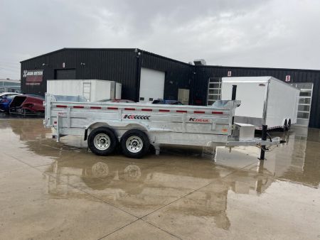 New K-Trail 82"x16' Galvanized Dump Trailer