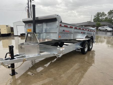 New K-Trail 82 x16' Galvanized Dump Trailer