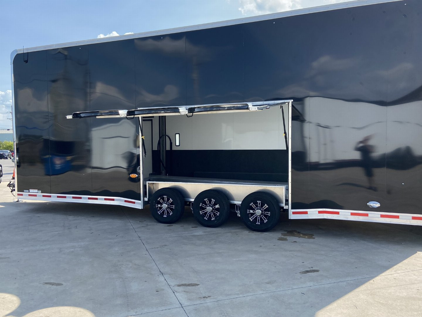 New 30' Aluminum Stacker Racing Trailer - United