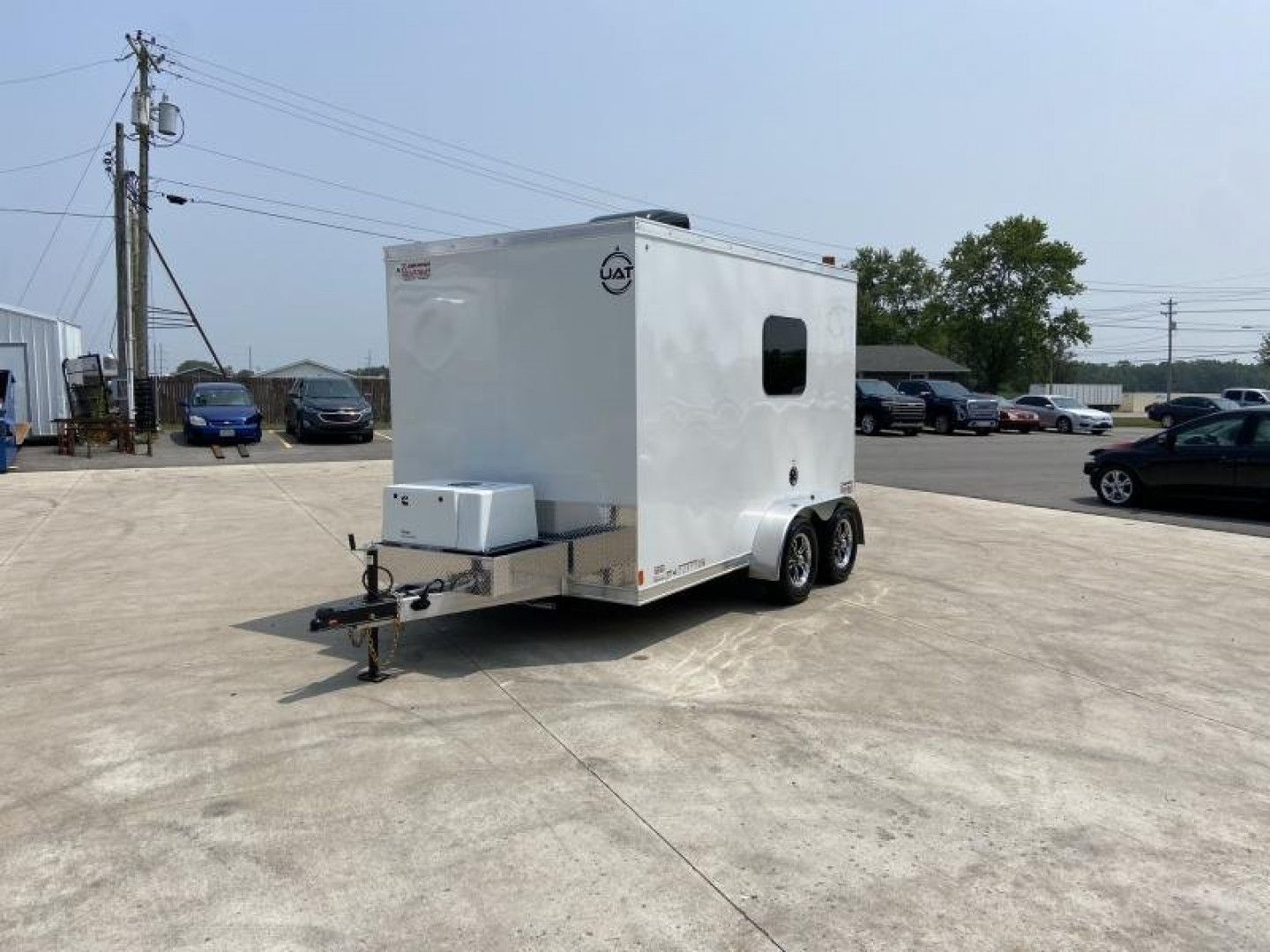 New United Aluminum 7x12 Fiber Splicer Trailer