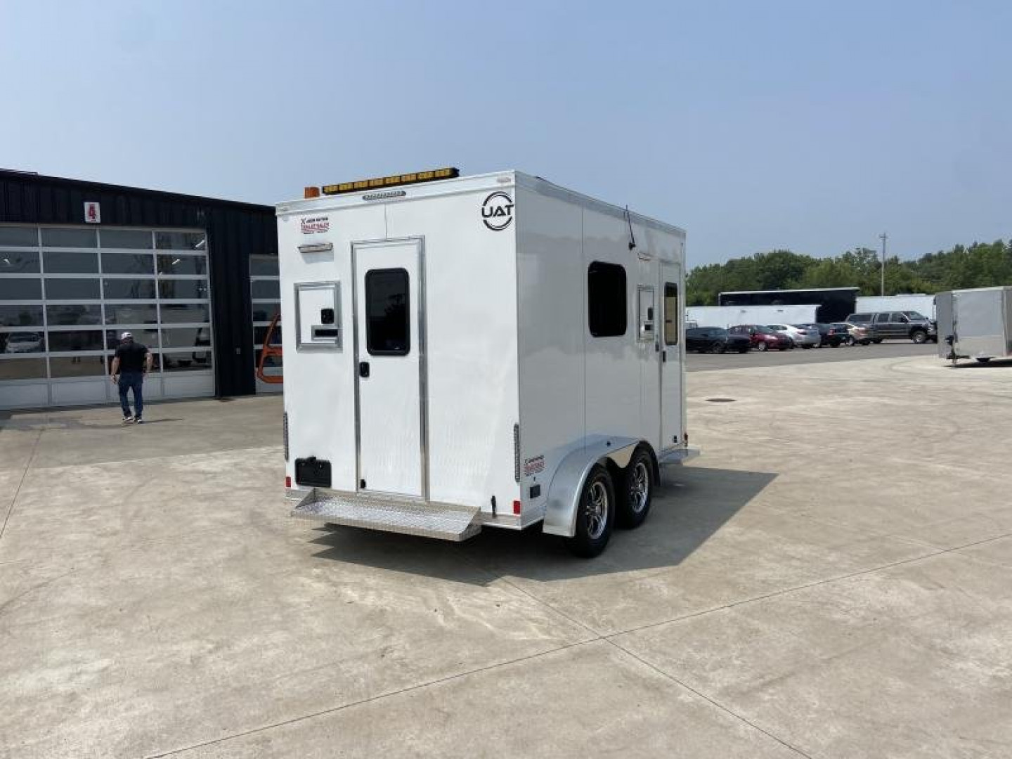 New United Aluminum 7x12 Fiber Splicer Trailer