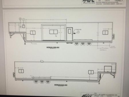 Used 50' Aluminum Jobsite or Bunkhouse Trailer - ATC