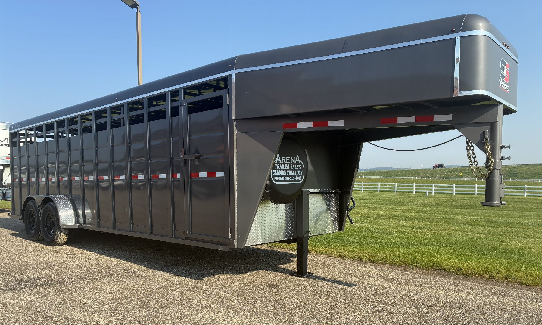New 2025 S&S Manufacturing 24' Stock Trailer Stock / Stock Combo Trailer