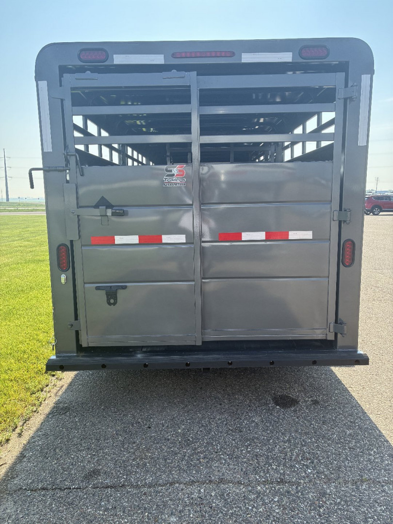 New 2025 S&S Manufacturing 24' Stock Trailer Stock / Stock Combo Trailer