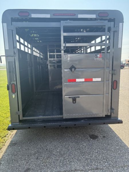 New 2025 S&S Manufacturing 24' Stock Trailer Stock / Stock Combo Trailer