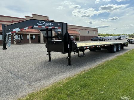 New 2025 Delta Mfg 210GN 32' x 8'6" GN Flatbed Trailer