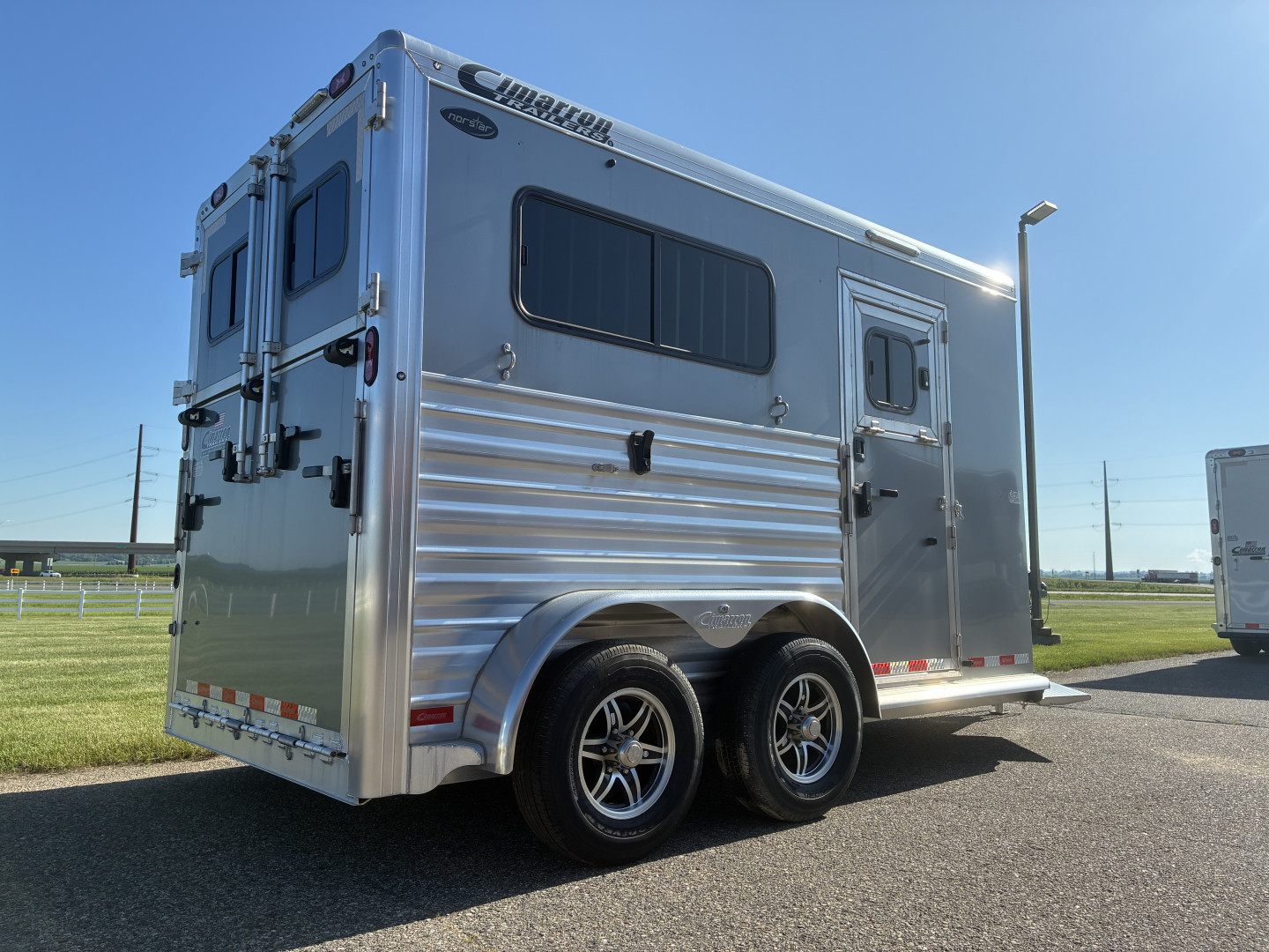 New 2025 Cimarron 2H Straight Load BP Horse Trailer