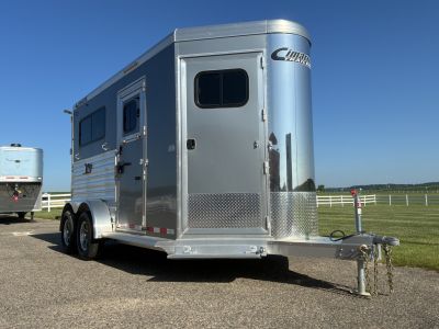 New 2025 Cimarron 2H Straight Load BP Horse Trailer