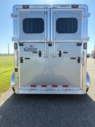 New 2025 Cimarron 2H Straight Load BP Horse Trailer