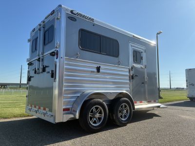 New 2025 Cimarron 2H Straight Load BP Horse Trailer