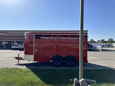 New 2025 S&S Manufacturing 6'x6'6"x16' Stock / Stock Combo Trailer