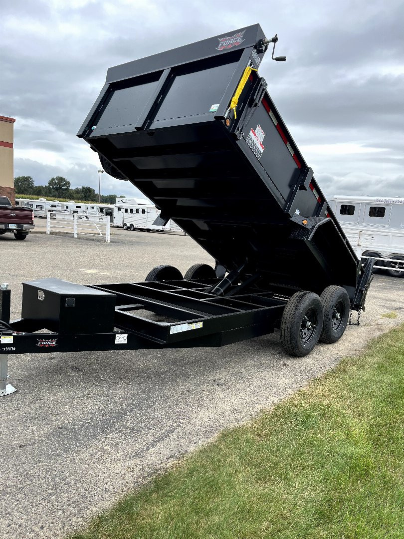 New 2025 Force 7'x14' Dump Trailer