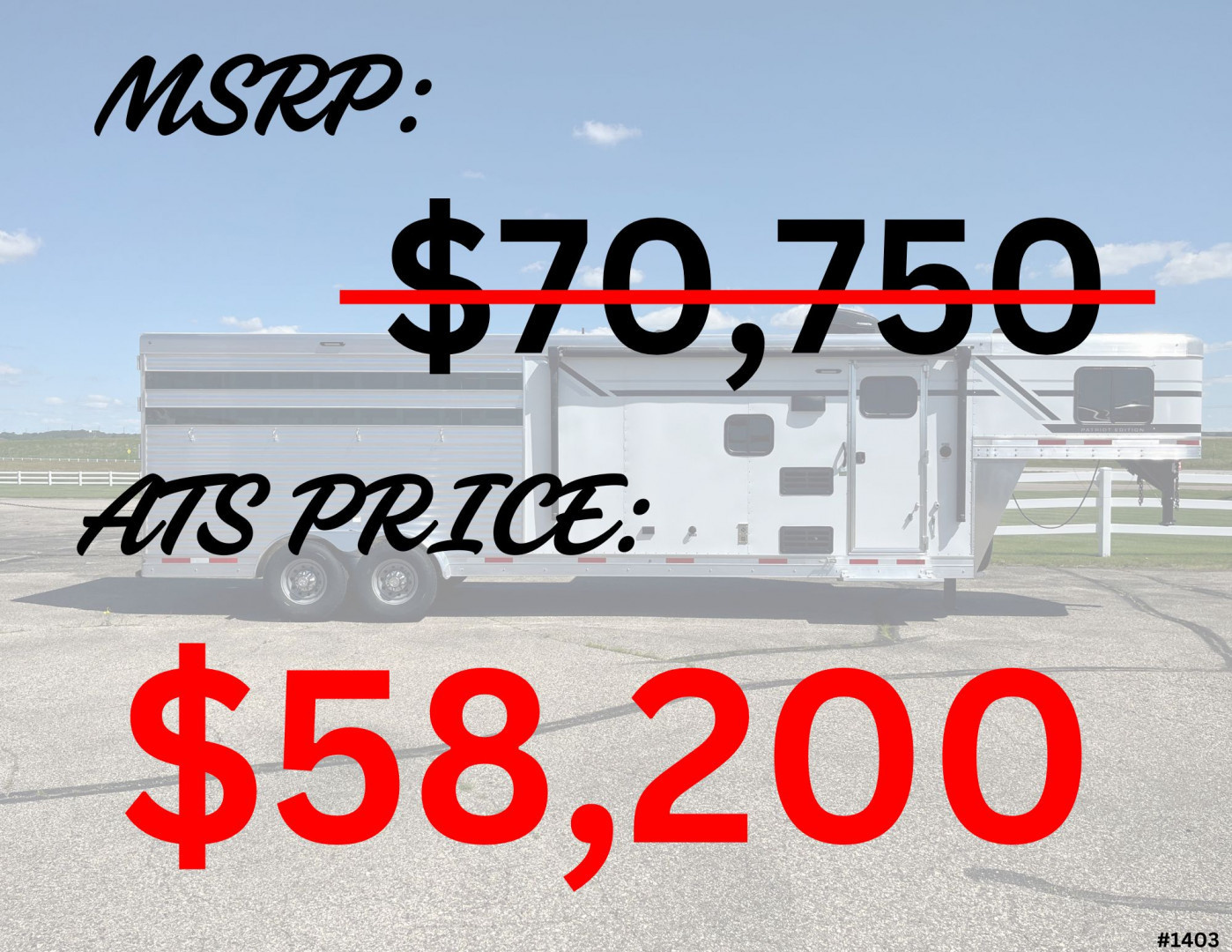 New 2025 SMC 12' LE 9' LQ Patriot Stock/Combo Trailer