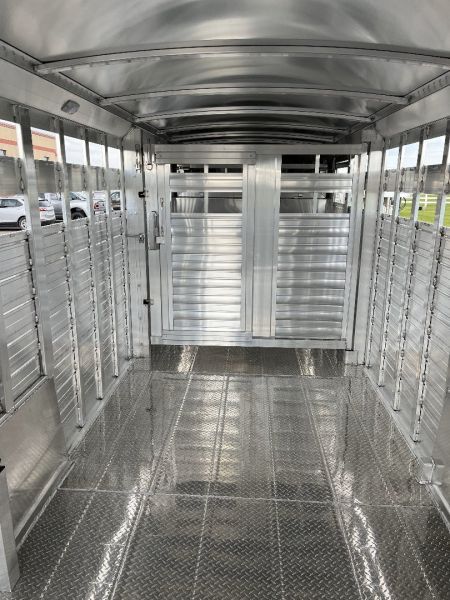 New 2025 4-Star Trailers 7'x24' Stock GN Stock / Stock Combo Trailer