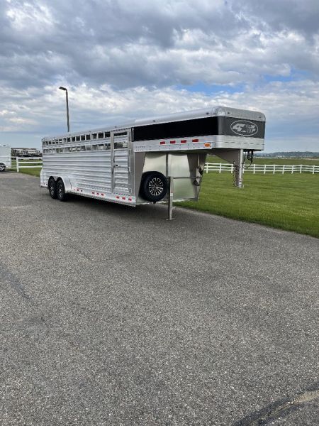 New 2025 4-Star Trailers 7'x24' Stock GN Stock / Stock Combo Trailer