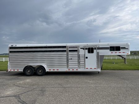 New 2025 4-Star Trailers 7'x24' Stock Combo GN Stock / Stock Combo Trailer