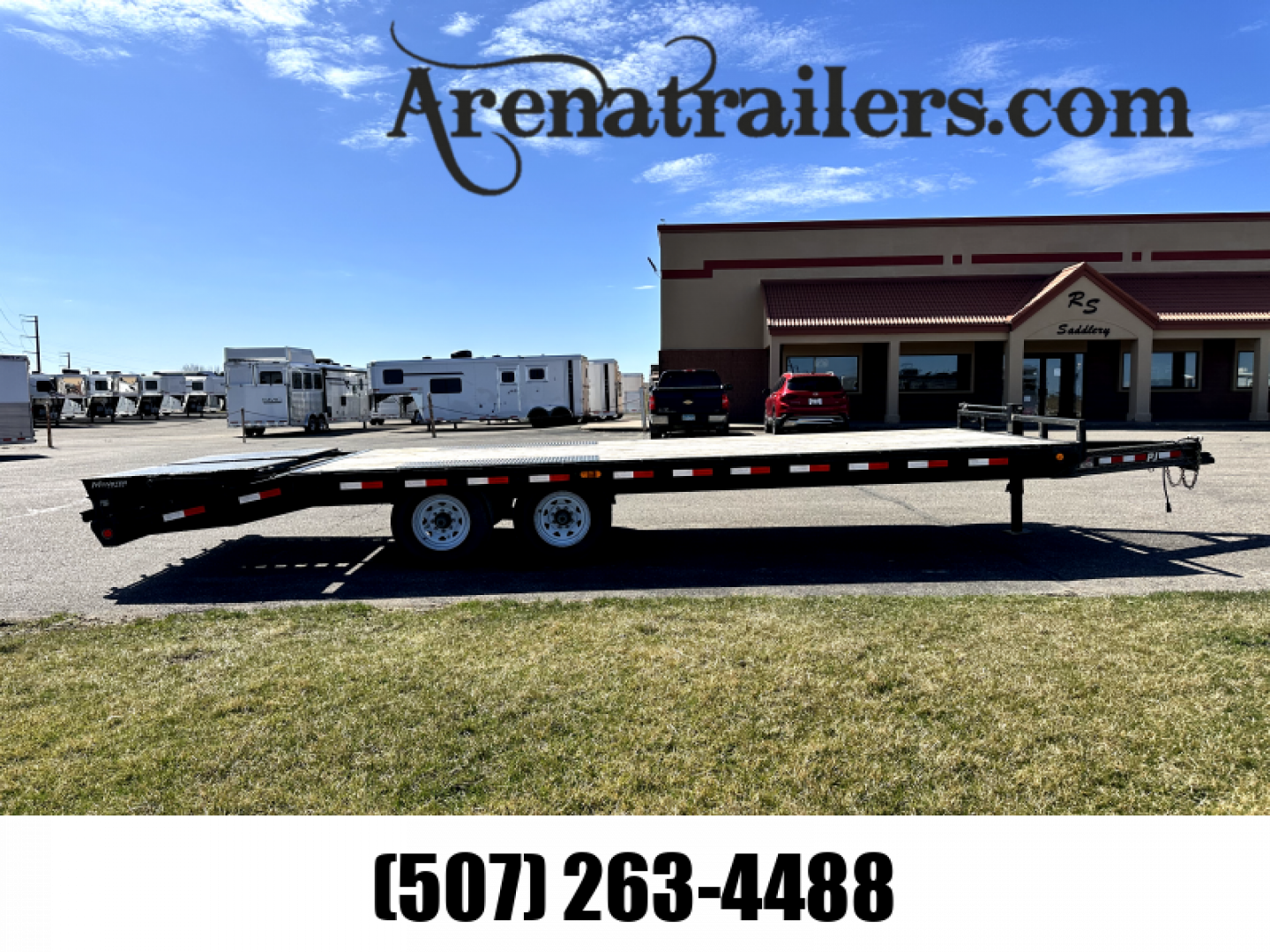 Used 2019 PJ Trailers 24' Flatbed BP Flatbed Trailer