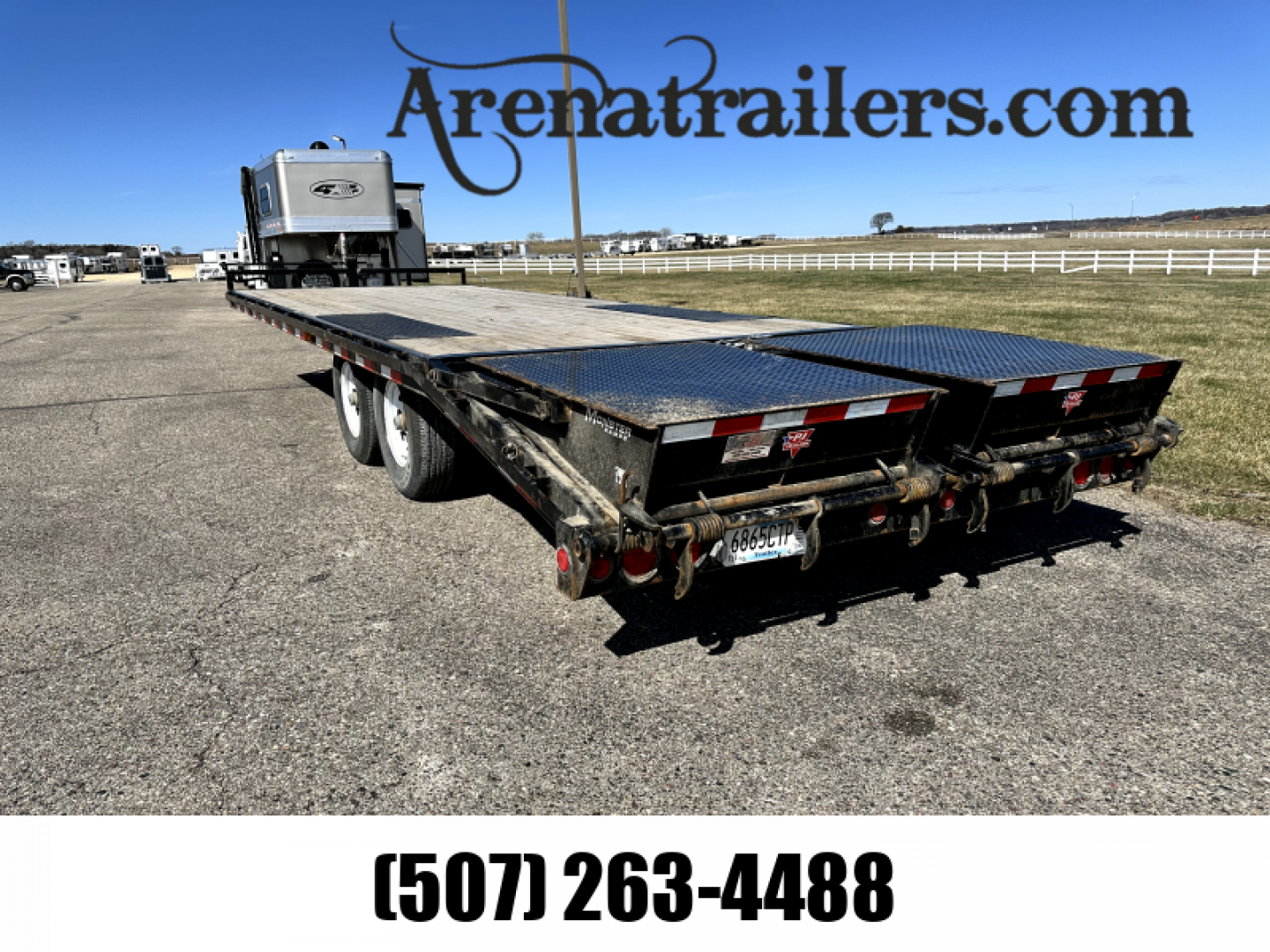 Used 2019 PJ Trailers 24' Flatbed BP Flatbed Trailer