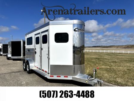New 2024 Cimarron Trailers 2H BP Straight Load Horse Trailer