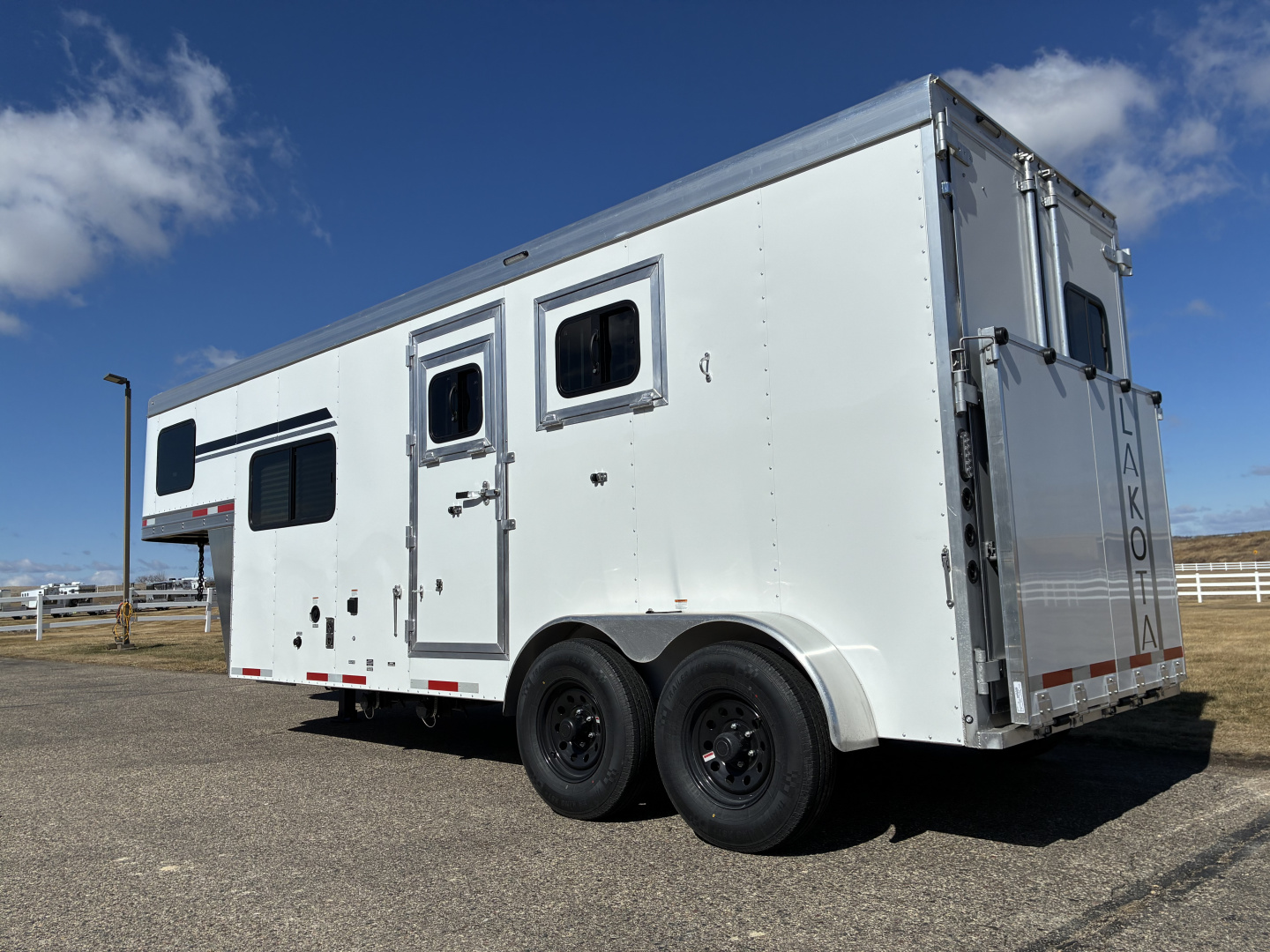 New 2026 Lakota 2H 7' LQ AC27 Horse Trailer