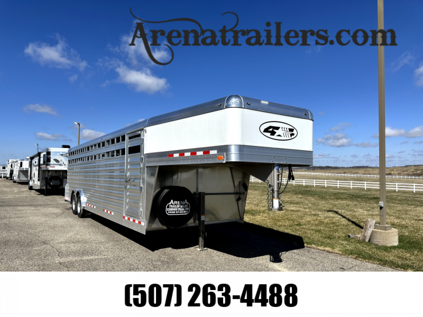 New 2024 4-Star Trailers 28' Stock / Stock Combo Trailer