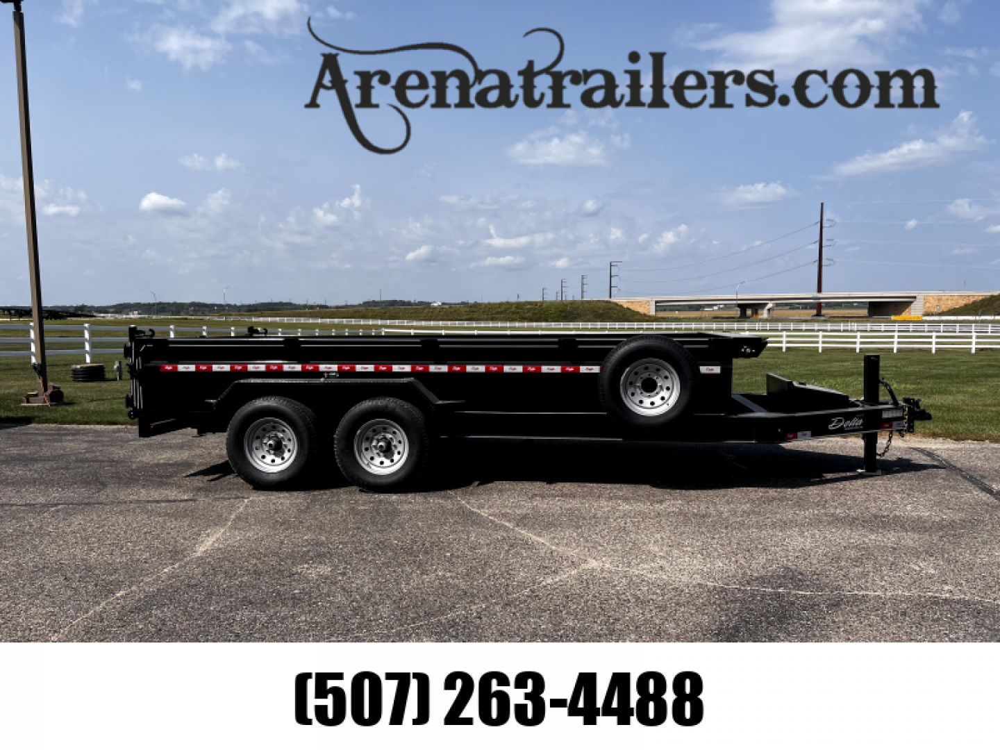 New 2023 Delta Mfg 16' x 84" x 24" 27LPD Dump Trailer