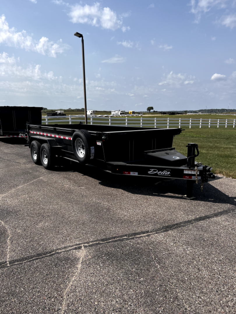 New 2023 Delta Mfg 16' x 84" x 24" 27LPD Dump Trailer
