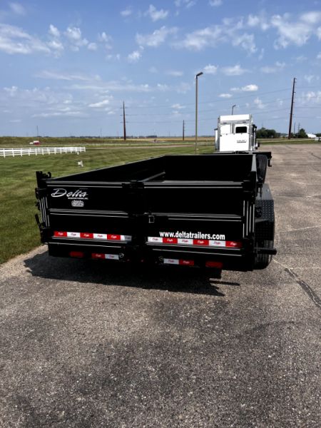 New 2023 Delta Mfg 16' x 84" x 24" 27LPD Dump Trailer