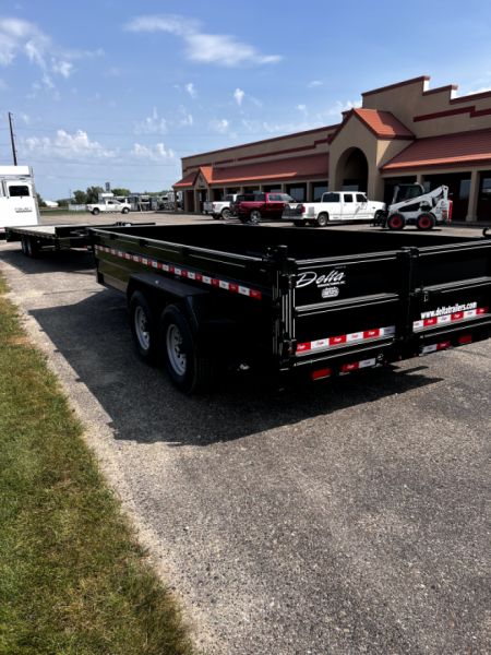 New 2023 Delta Mfg 16' x 84" x 24" 27LPD Dump Trailer