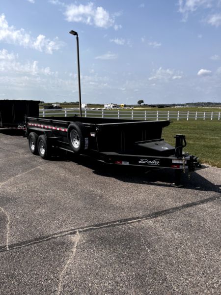 New 2023 Delta Mfg 16' x 84" x 24" 27LPD Dump Trailer