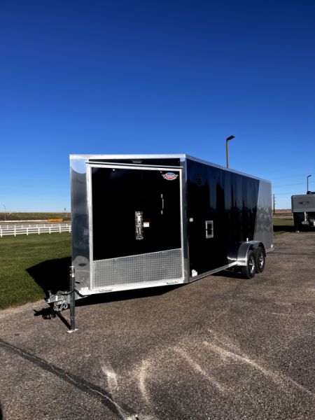 New 2023 Ameralite ATST725TA3 7' x 25' All-Aluminum Snowmobile Trailer