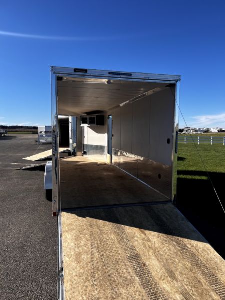 New 2023 Ameralite ATST725TA3 7' x 25' All-Aluminum Snowmobile Trailer