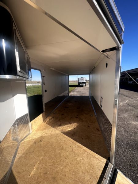 New 2023 Ameralite ATST725TA3 7' x 25' All-Aluminum Snowmobile Trailer
