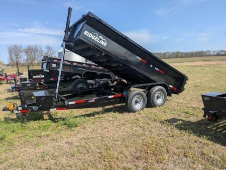 New 2025 Ridgeline 14k Trunnion Dump Dump Trailer