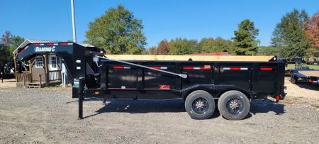 New 2024 Diamond C LPT210 16'x82" Gooseneck Dump Trailer Pacesetter Edition