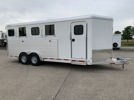 New 2024 Adam 4 Horse Slant Load Horse Trailer