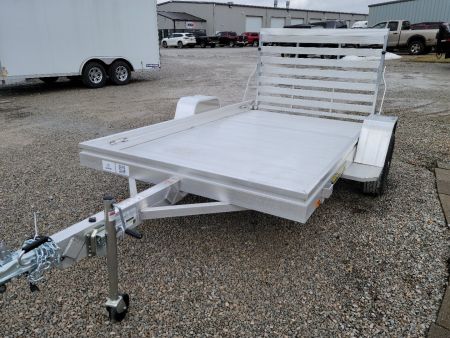 New 2026 Aluma 6810 Heavy Single Axle Straight Tailgate Utility Trailer