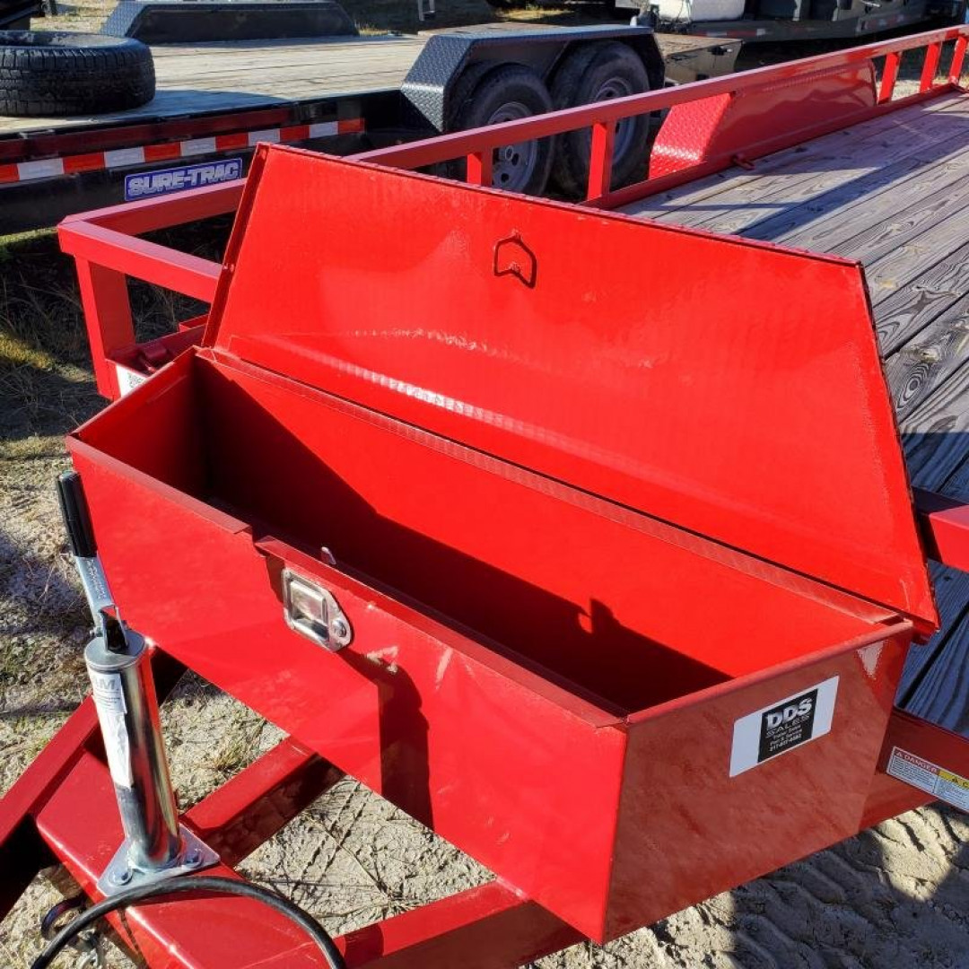Used Rental - 2023 Sure-Trac 7x18 Tube Top Utility Trailer