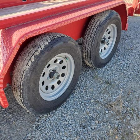 Used Rental - 2023 Sure-Trac 7x18 Tube Top Utility Trailer