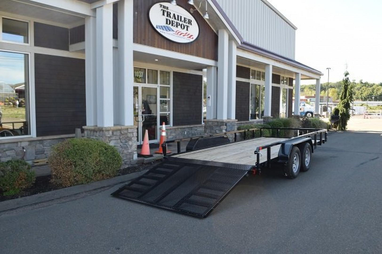 New Sure-Trac 7′ X 16′ OPEN LANDSCAPE TRAILER 7K