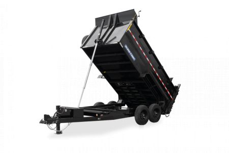 New Sure-Trac 6’10” X 14′ HEAVY DUTY LOW PROFILE TELESCOPIC DUMP TRAILER with 4' Sides 16K