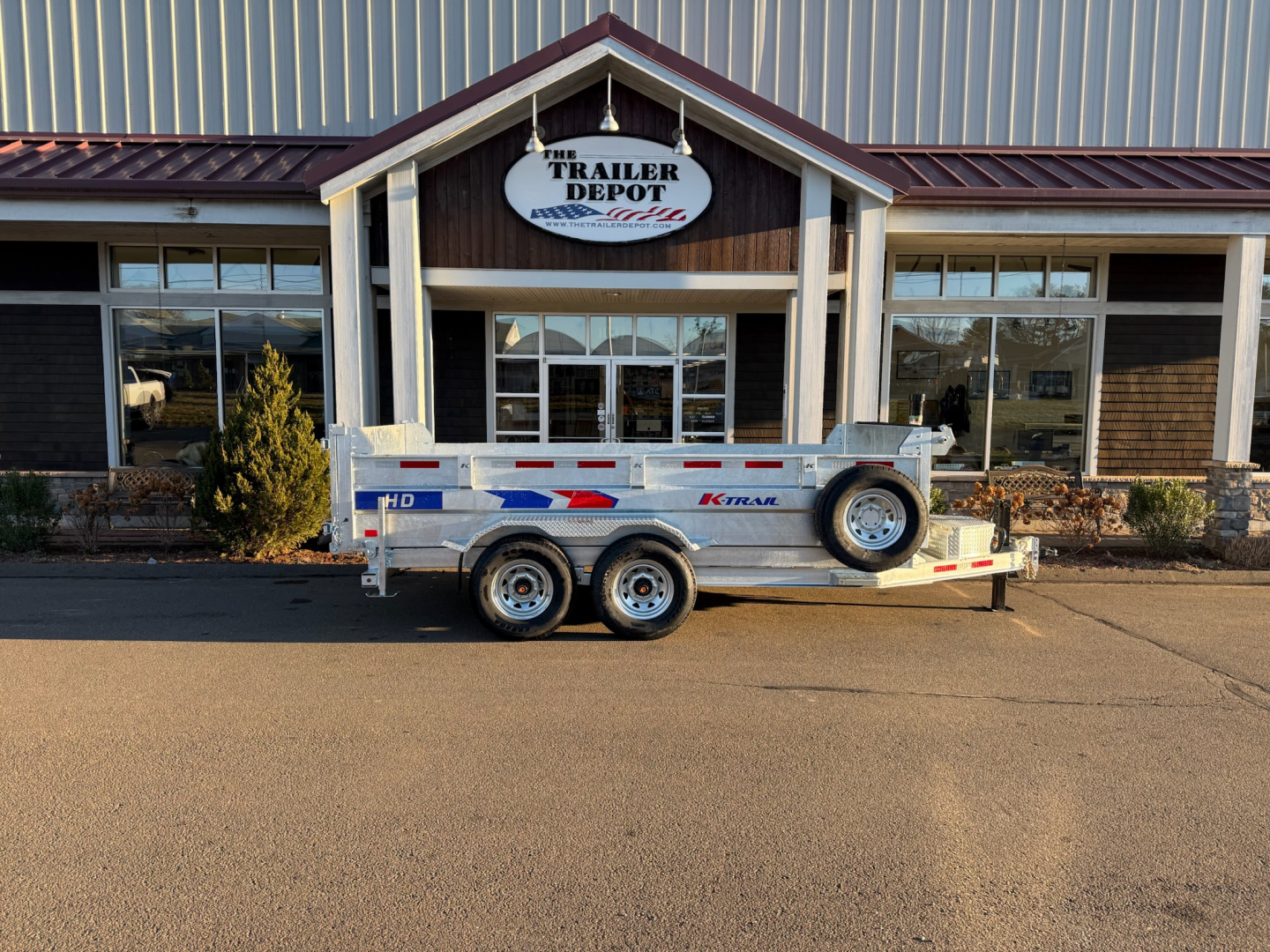 New K-Trail 6'10" x 14' Heavy Duty Dump Trailer 14K