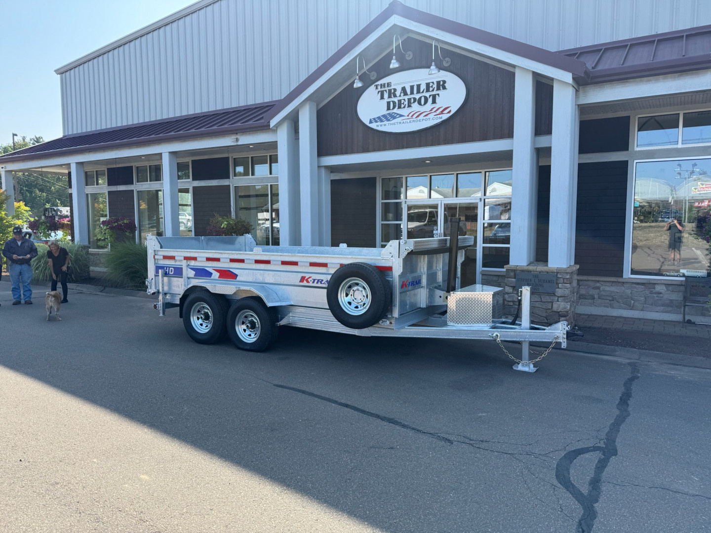 New K-Trail 6'10" x 14' Heavy Duty Dump Trailer 14K