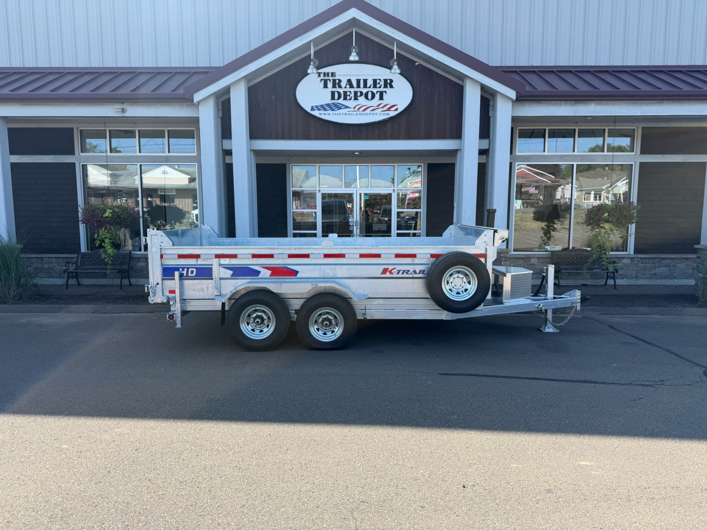 New K-Trail 6'10" x 14' Heavy Duty Dump Trailer 14K