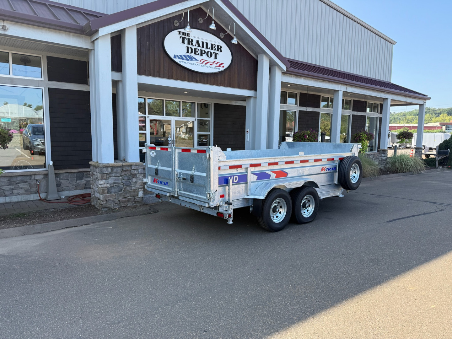 New K-Trail 6'10" x 14' Heavy Duty Dump Trailer 14K