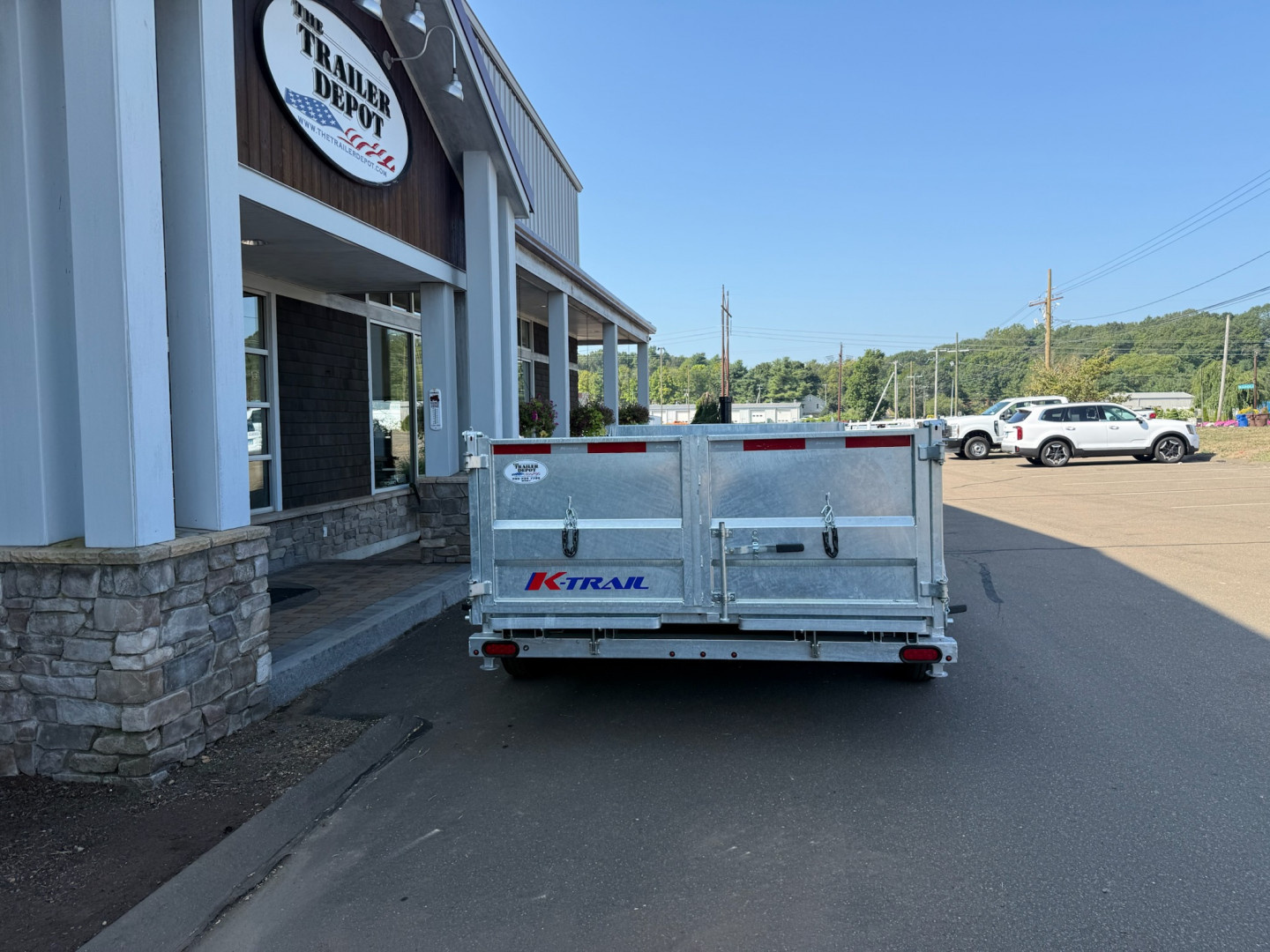New K-Trail 6'10" x 14' Heavy Duty Dump Trailer 14K